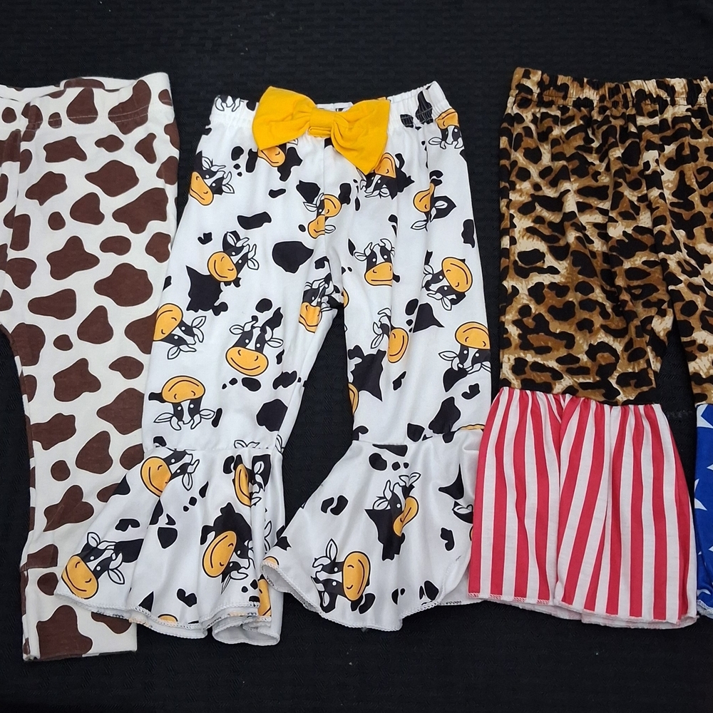 Kids Animal Print Pajama Bottoms Set